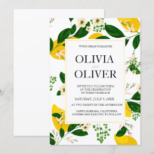 faire-part de mariage jaune citron faire-part de m