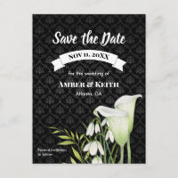 Faire-part de mariage Jonquilles de neige Arum bla