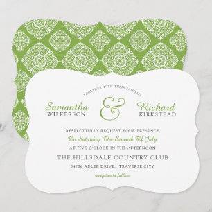 Faire-part de mariage Lace GREENERY