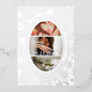 Faire-part de Mariage Lune Céleste Enregistrez la 