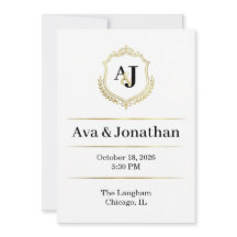 Faire-part de Mariage Luxe Impérial - Élégance Mon