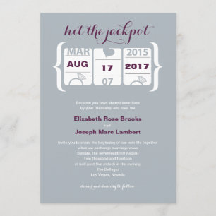 Faire-part de mariage Machine à sous