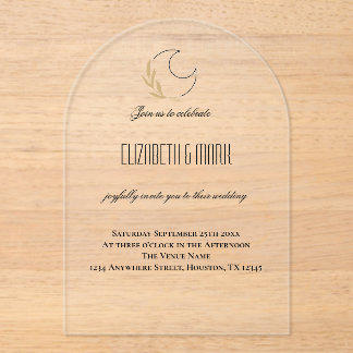 Faire-part de mariage magique sous l'inspiration d