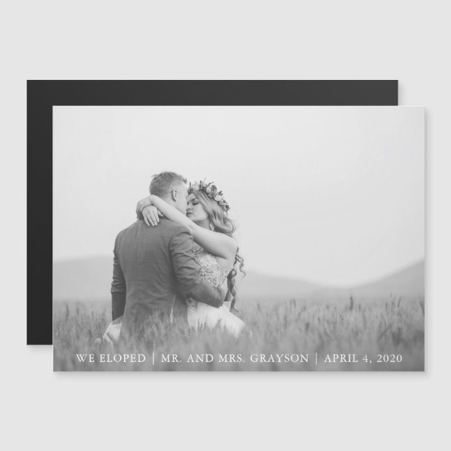 Faire-part de mariage| Magnet (Devant / Derrière)