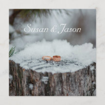 Faire-part de mariage - Mariage d'hiver