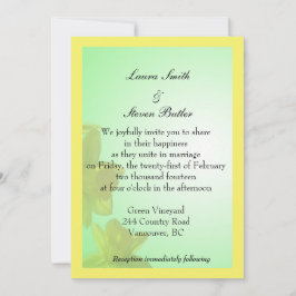 faire-part de mariage mariée et mariée, fleurs de 