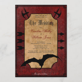 Faire-part de mariage médiéval de dragon