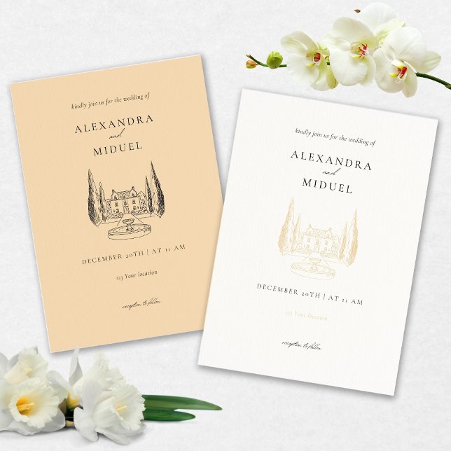 Faire-part de mariage minimaliste (Créateur téléchargé)