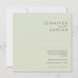 Faire-part de mariage minimaliste