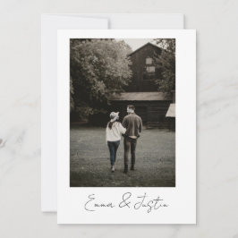Faire-part de mariage minimaliste