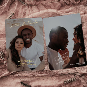 Faire-Part de Mariage Minimaliste avec Photo