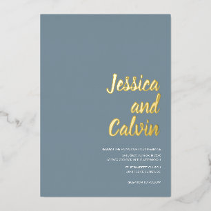 Faire-part de mariage minimaliste moderne de texte