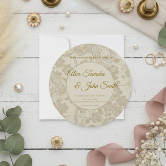 Faire-part de mariage minimaliste moderne – Élégan