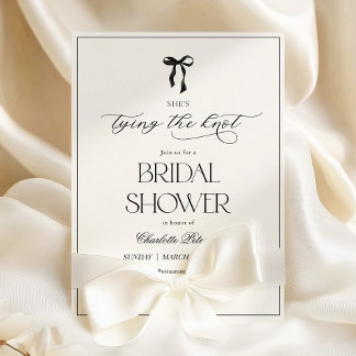 Faire-part de Mariage Minimaliste Moderne Noir