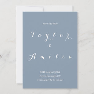 Faire-part de mariage minimaliste moderne "Sauver 