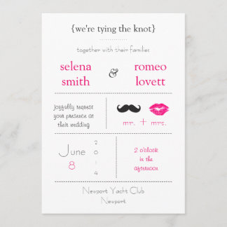 Faire-part de mariage moderne