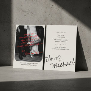 Faire-part de mariage moderne avec superposition m