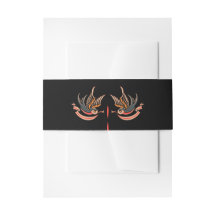 Faire-Part de Mariage Moderne Bandeau Ventre Vinta