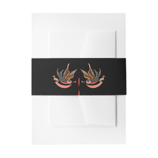 Faire-Part de Mariage Moderne Bandeau Ventre Vinta