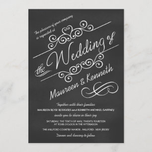 Faire-part de mariage moderne de rouleaux