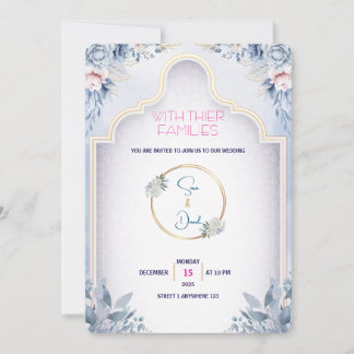 Faire-part de mariage moderne minimaliste