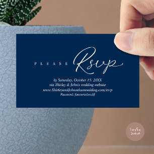 Faire-part de mariage moderne RSVP, via le site we