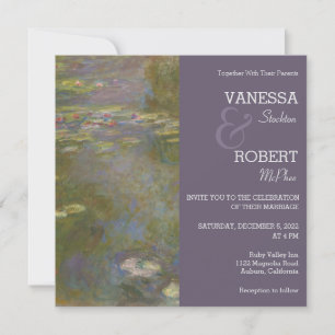Faire-part de mariage Monet Lily Pond