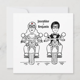 Faire-part de mariage moto moto moto moto personna