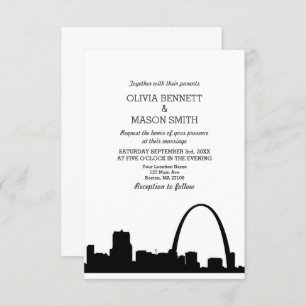Faire-part de mariage municipal de St Louis Skylin