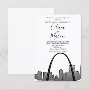 Faire-part de mariage municipal de St Louis Skylin