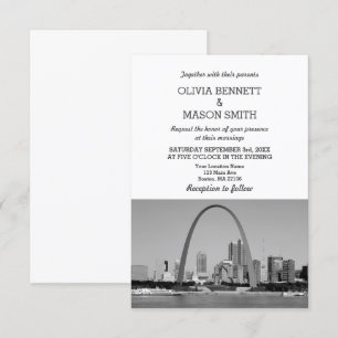 Faire-part de mariage municipal de St Louis Skylin