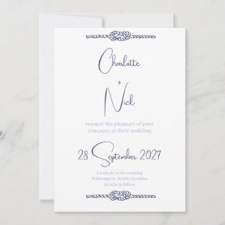 Faire-part de mariage nautique
