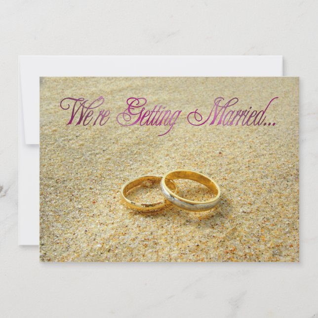 Faire-Part de Mariage Nous nous Marions (Devant)