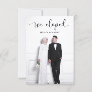 Faire-part de mariage Nous sommes partis en voyage