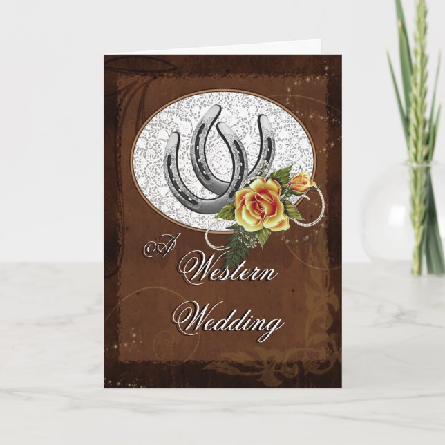 Faire-part de mariage occidentale (Devant)