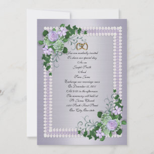 Faire-part de mariage officiel des Roses de lavand
