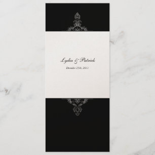 Faire-part de mariage or et noir