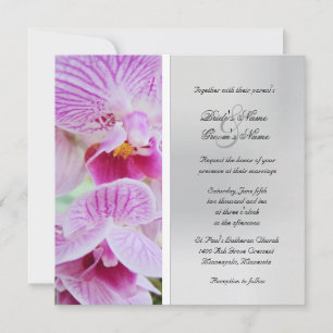 Faire-part de mariage orchidée