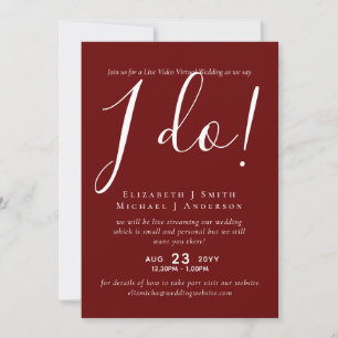 Faire-part de mariage ou de fête de couple en visi
