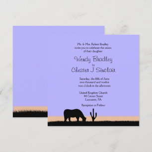 Faire-part de mariage Ouest du crépuscule