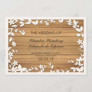Faire-Part de Mariage Papier Découpé - Jolies Colo