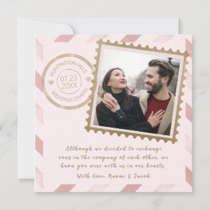 Faire-part de mariage par avion