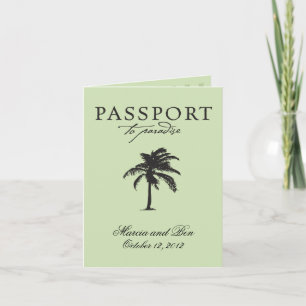 Faire-part de mariage Passeport Mexique