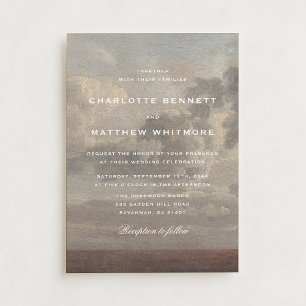 Faire-part de mariage Paysage artistique de ciel n