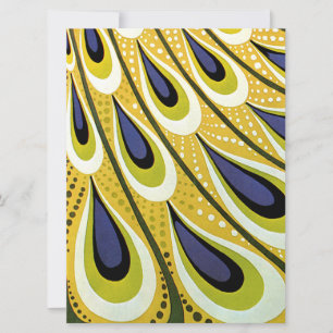 Faire-part de mariage Peacock Art Nouveau