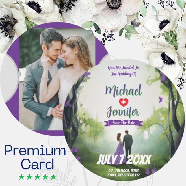 Faire-Part de mariage personnalisé avec photo de l (Créateur téléchargé)