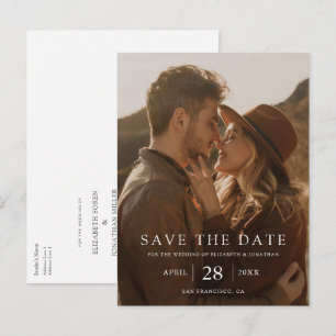 Faire-Part de Mariage Personnalisé avec Photo Simp