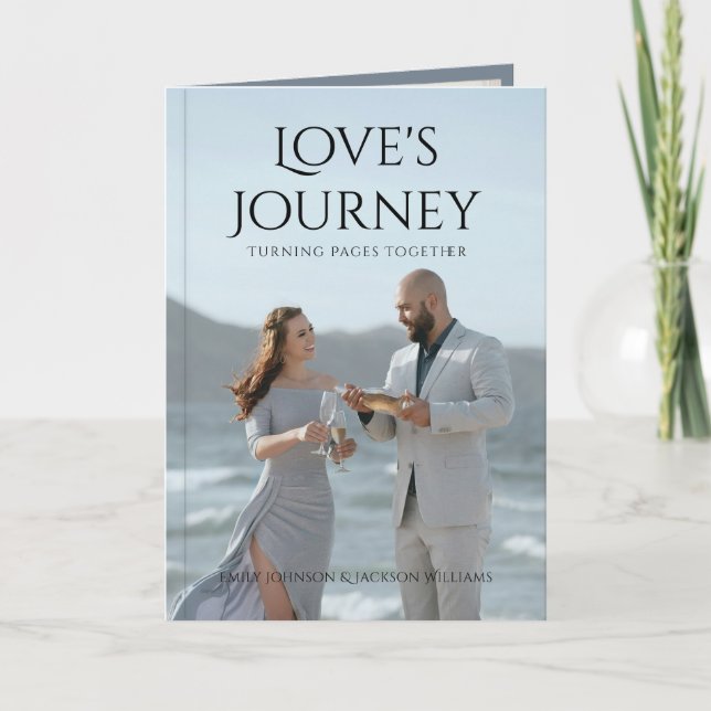 Faire-part de mariage personnalisée sur le thème d (Devant)