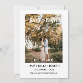 Faire-Part de Mariage Photo à Script Moderne