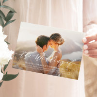 Faire-part de mariage photo d'amour éternel